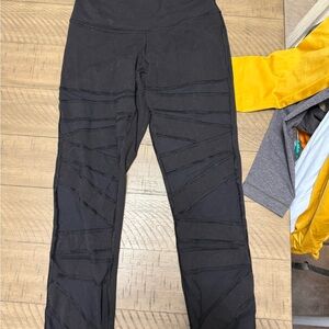 lululemon athletica Black tech mesh Leggings